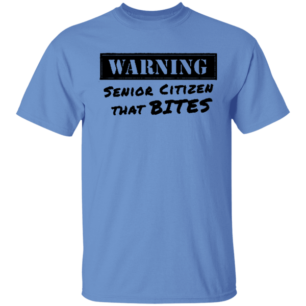 Warning Senior Citizen That Bites T-Shirt CustomCat