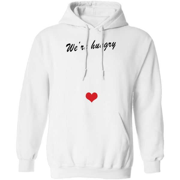 We're Hungry Pregnant T-Shirt CustomCat