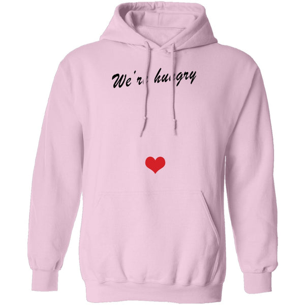 We're Hungry Pregnant T-Shirt CustomCat