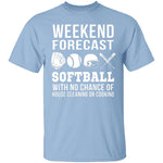 Weekend Forecast Softball T-Shirt CustomCat