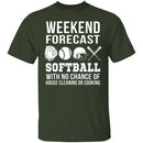 Weekend Forecast Softball T-Shirt CustomCat