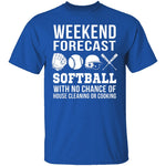 Weekend Forecast Softball T-Shirt CustomCat