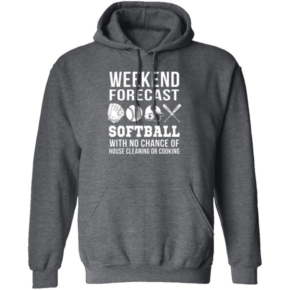 Weekend Forecast Softball T-Shirt CustomCat