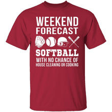 Weekend Forecast Softball T-Shirt