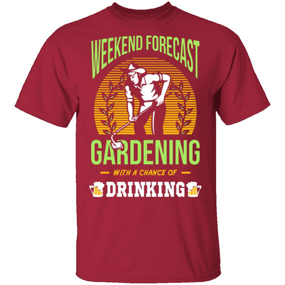Weekend Forecast T-Shirt CustomCat