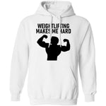 Weightlifting Makes Me Hard T-Shirt CustomCat