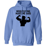 Weightlifting Makes Me Hard T-Shirt CustomCat