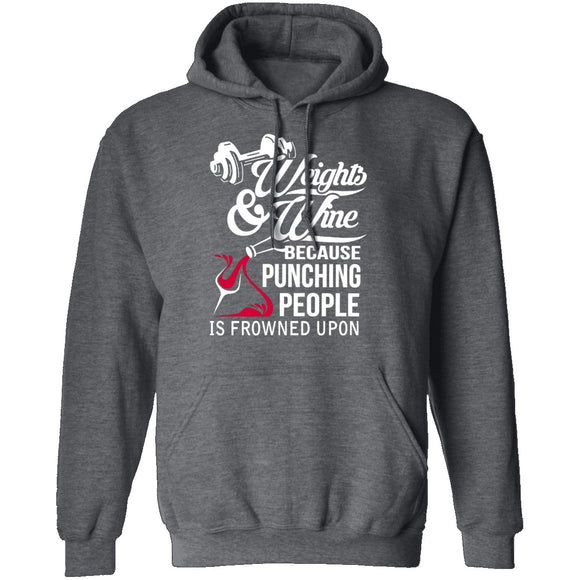 Weights And Wine T-Shirt CustomCat