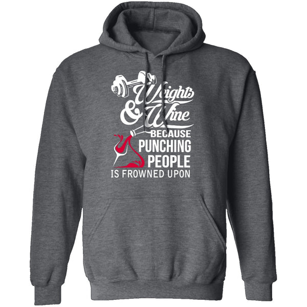 Weights And Wine T-Shirt CustomCat