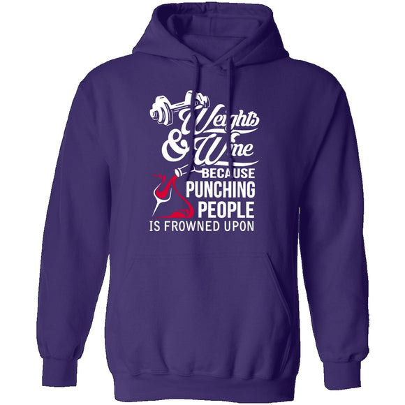 Weights And Wine T-Shirt CustomCat