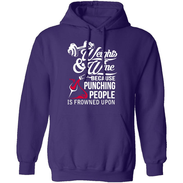 Weights And Wine T-Shirt CustomCat