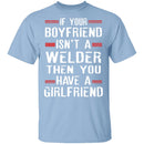 Welder Boyfriend T-Shirt CustomCat