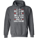 Welder Boyfriend T-Shirt CustomCat