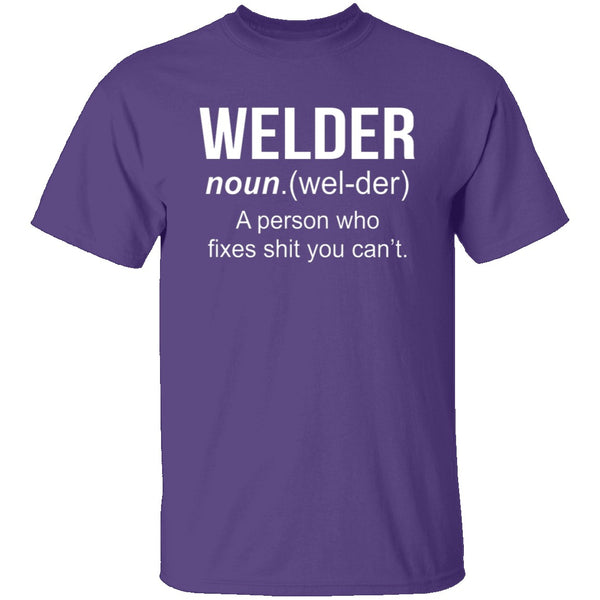 Welder Definition T-Shirt CustomCat