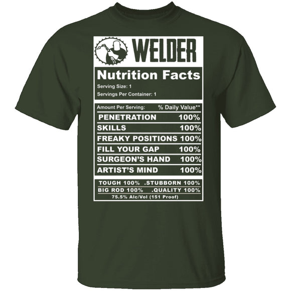 Welder Facts T-Shirt CustomCat