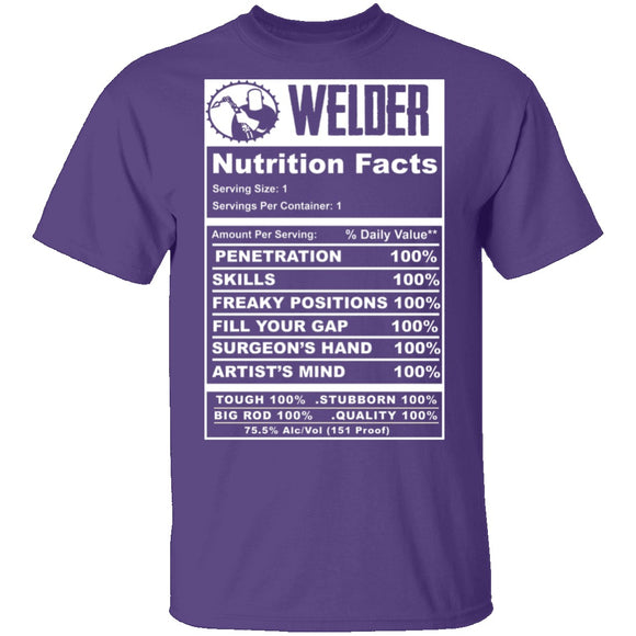 Welder Facts T-Shirt CustomCat