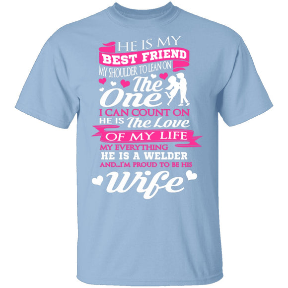 Welder's Wife T-Shirt CustomCat