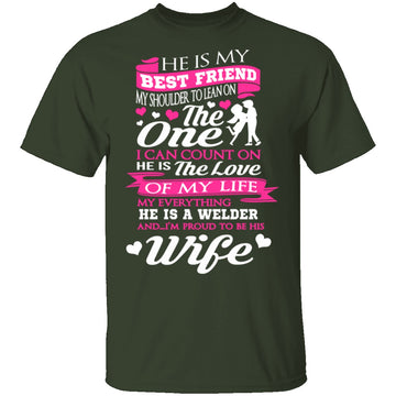 Welder's Wife T-Shirt CustomCat