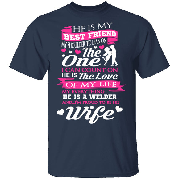Welder's Wife T-Shirt CustomCat