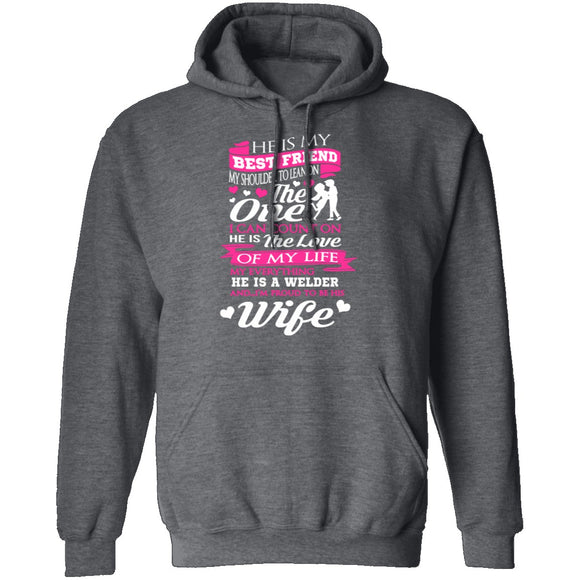 Welder's Wife T-Shirt CustomCat