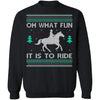 What Fun It Is To Ride Ugly Christmas Sweater CustomCat