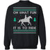 What Fun It Is To Ride Ugly Christmas Sweater CustomCat
