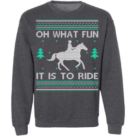 What Fun It Is To Ride Ugly Christmas Sweater CustomCat