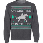 What Fun It Is To Ride Ugly Christmas Sweater CustomCat