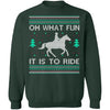 What Fun It Is To Ride Ugly Christmas Sweater CustomCat