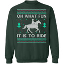 What Fun It Is To Ride Ugly Christmas Sweater CustomCat