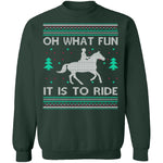 What Fun It Is To Ride Ugly Christmas Sweater CustomCat