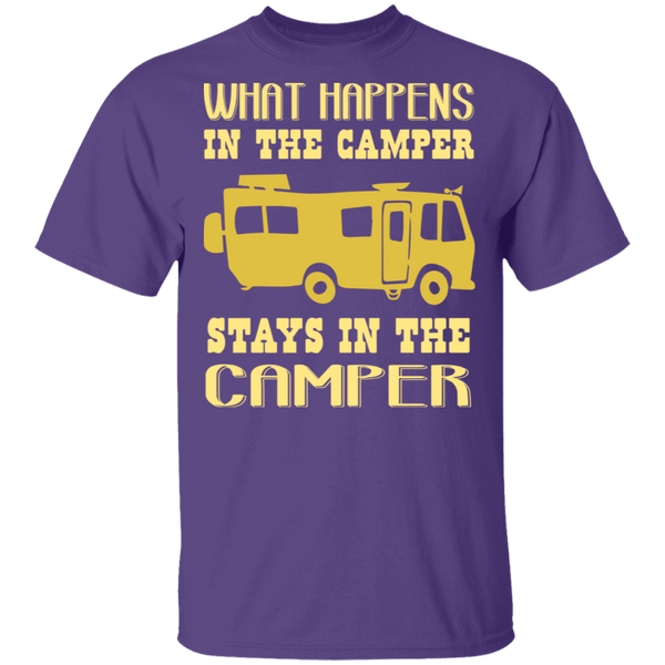 What Happens In The Camper Stays In The Camper T-Shirt CustomCat