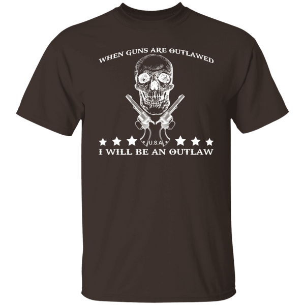 When Guns Are Outlawed T-Shirt CustomCat