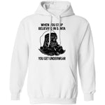 When You Stop Believing In santa You Get Underwear T-Shirt CustomCat