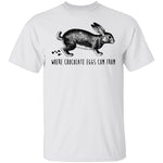 Where Chocolate Eggs Come From T-Shirt CustomCat