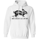 Where Chocolate Eggs Come From T-Shirt CustomCat
