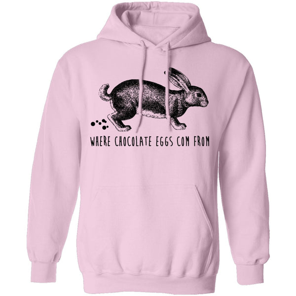 Where Chocolate Eggs Come From T-Shirt CustomCat