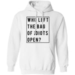 Who Left The Bag Of Idiots Open T-Shirt CustomCat