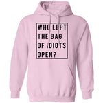 Who Left The Bag Of Idiots Open T-Shirt CustomCat