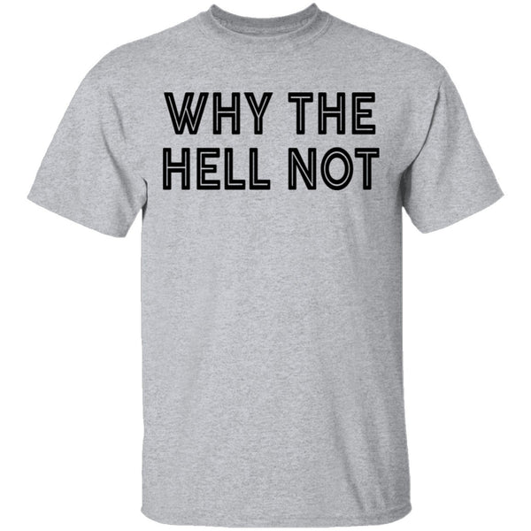 Why The Hell Not T-Shirt CustomCat