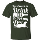 Wine And Dog T-Shirt CustomCat