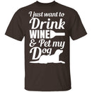 Wine And Dog T-Shirt CustomCat