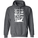 Wine And Dog T-Shirt CustomCat