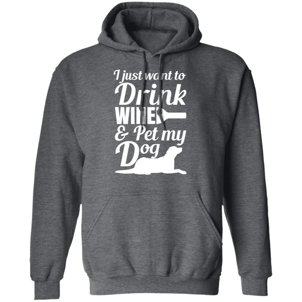Wine And Dog T-Shirt CustomCat