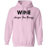 Wine Cheaper Than Therapy T-Shirt CustomCat