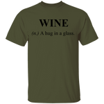 Wine Definition A Hug in a Glass T-Shirt CustomCat