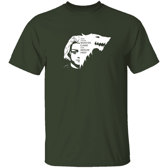 Winter Came For House Frey T-Shirt CustomCat