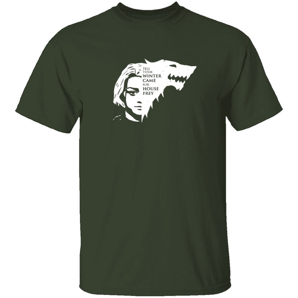 Winter Came For House Frey T-Shirt CustomCat