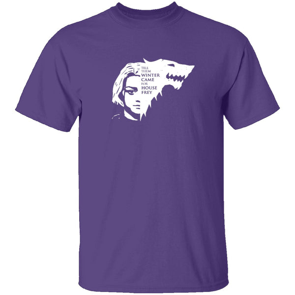 Winter Came For House Frey T-Shirt CustomCat