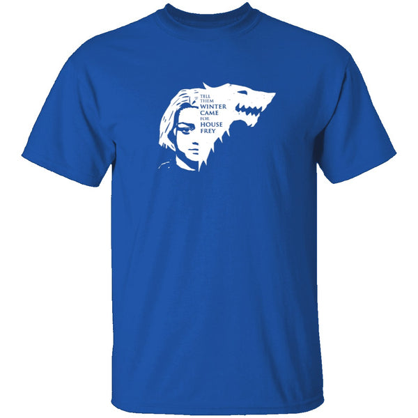 Winter Came For House Frey T-Shirt CustomCat